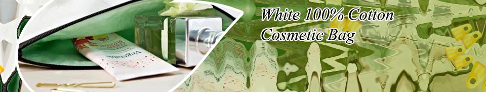 Cotton cosmetic bag