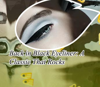 Dark black eyeliner