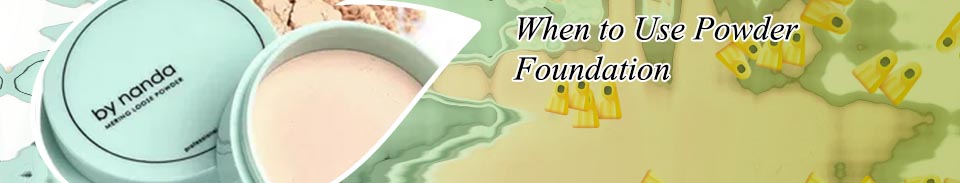 Foundation powder makeup