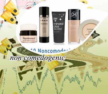 Non comedogenic makeup