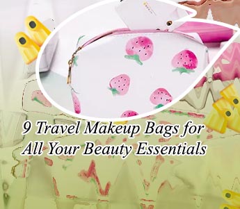 Round makeup bag