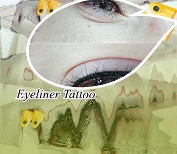Tattooed eye liner