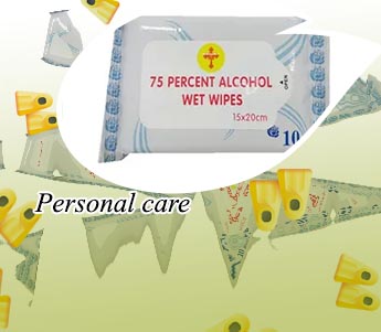 Wet wipes personal care